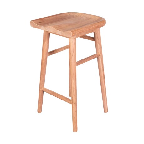 BUTACA BAR EXTERIOR MADERA NATURAL-BEIGE PALMA