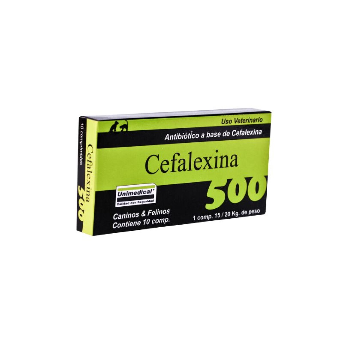 CEFALEXINA 500 MG 10 COMPRIMIDOS - Cefalexina 500 Mg 10 Comprimidos 
