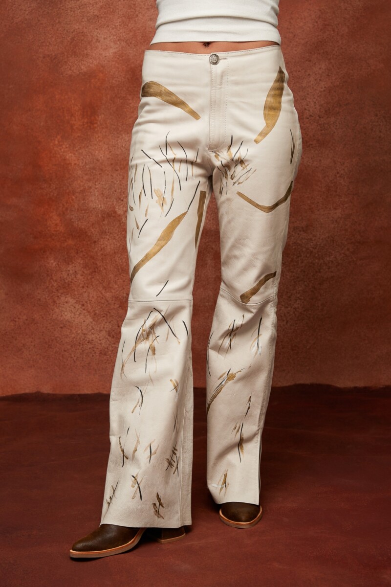 Formal Leather Pants by Cocó - Hielo 