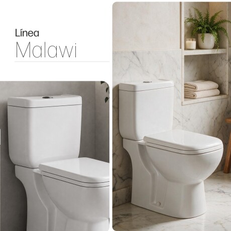 Inodoro Malawi Con Mochila Y Tapa Aqualia BLANCO