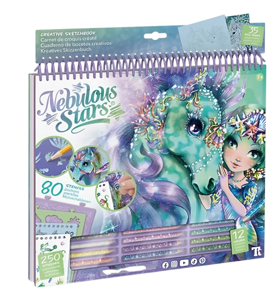 Libro Creativo Caballos Místicos Nebulous Stars 