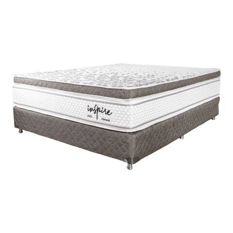 Sommier Paraná Inspire 140x190 cm Beige (Base + Colchón) Sommier Paraná Inspire 140x190 cm Beige (Base + Colchón)