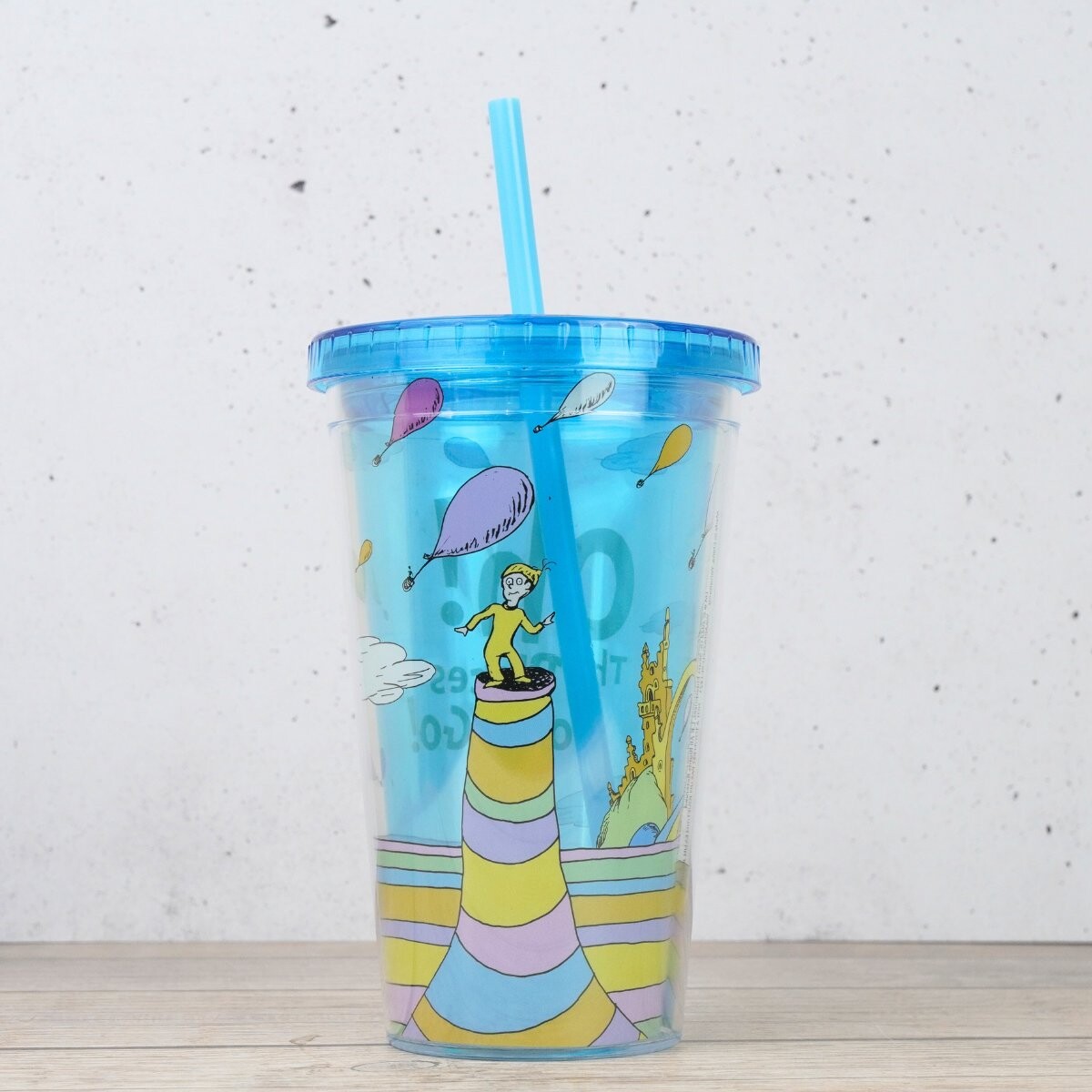 Vaso de acrilico con sorbito 