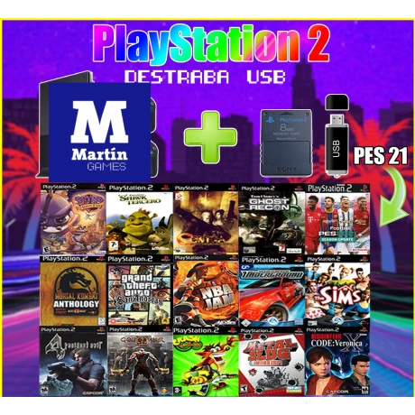 Destraba usb para ps2 + 15 de los mejores juegos, revivi tu play 2 Destraba usb para ps2 + 15 de los mejores juegos, revivi tu play 2