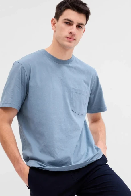 Remera Con Bolsillo Hombre Bainbridge Blue 117 V2