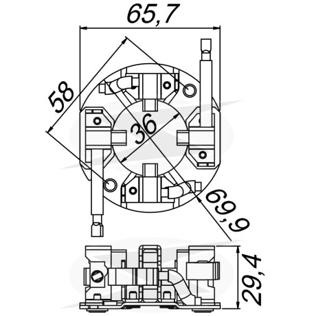 PORTA CARBONES FAW WEICHAI FAW XICHAI XINCHANG 7X25X17 12V UNIFAP PORTA CARBONES FAW WEICHAI FAW XICHAI XINCHANG 7X25X17 12V UNIFAP