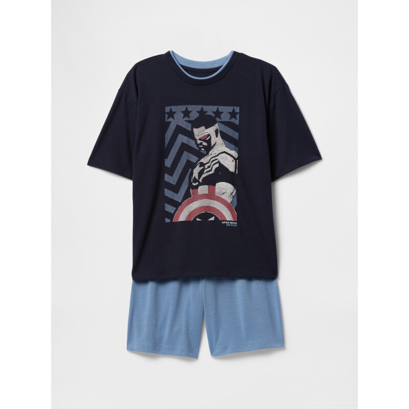 MVL B FR SHORT SET CAPTAIN AMERICA
