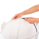 Cesto para ropa de tela canvas D40x55 cm 70 lt BLANCO