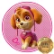 Lámina Paw Patrol Skye Rosa Red.