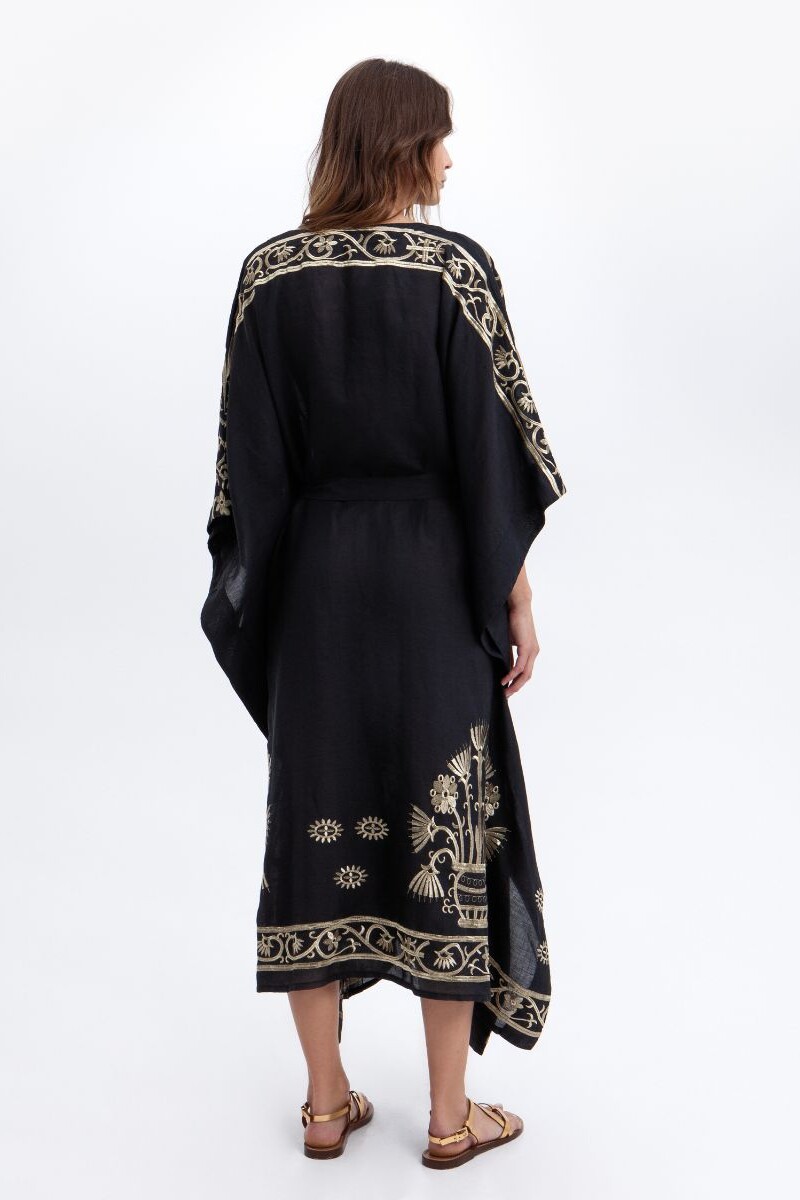 KAFTÁN CRETE Negro