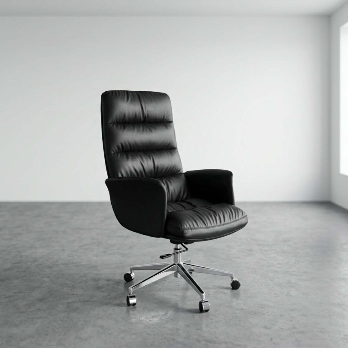 SILLA DE OFICINA GERENCIAL - MALLA NEGRO DEMOS 