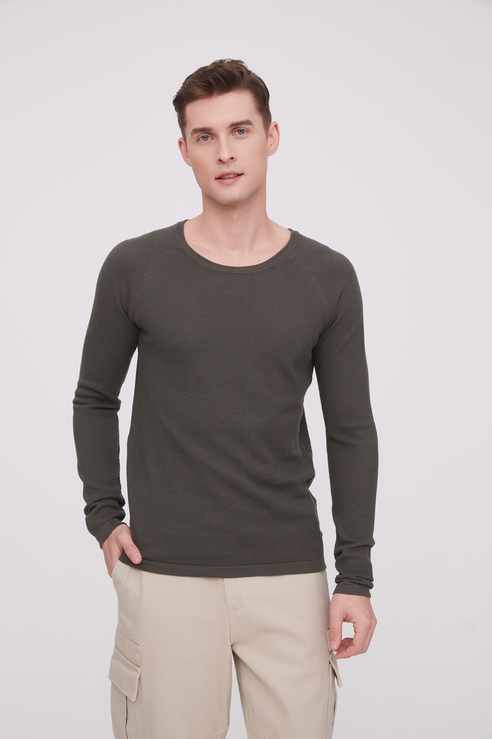 Sweater Maido Verde Oliva Oscuro