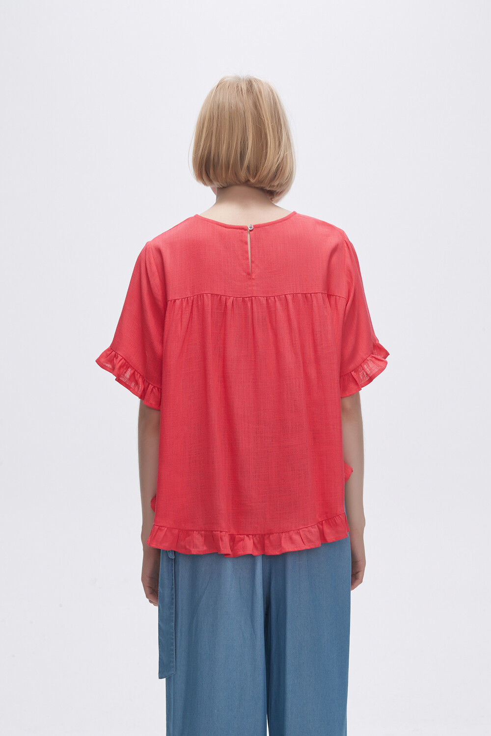 Blusa Abbas Rojo Coral