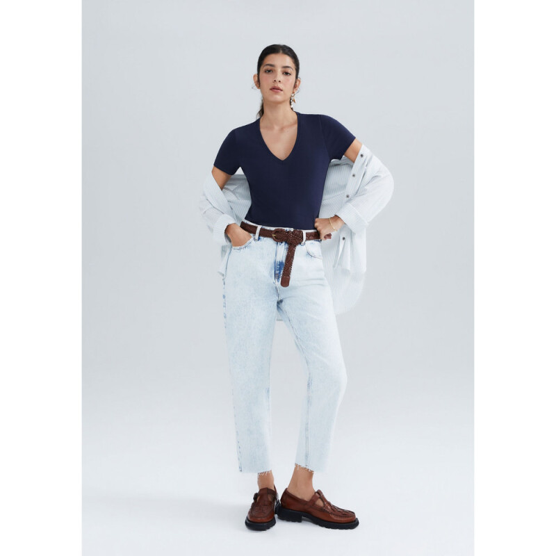 BLUSA MM FEM AZUL ESCURO