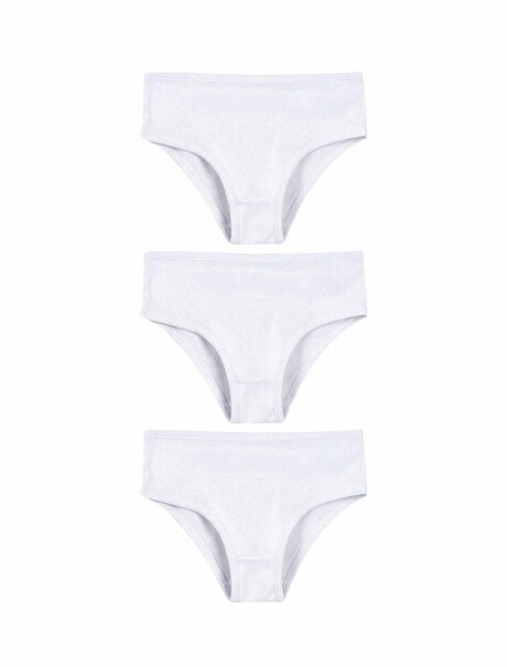 KIT CON 3 BOMBACHAS DE NIÑAS BLANCO