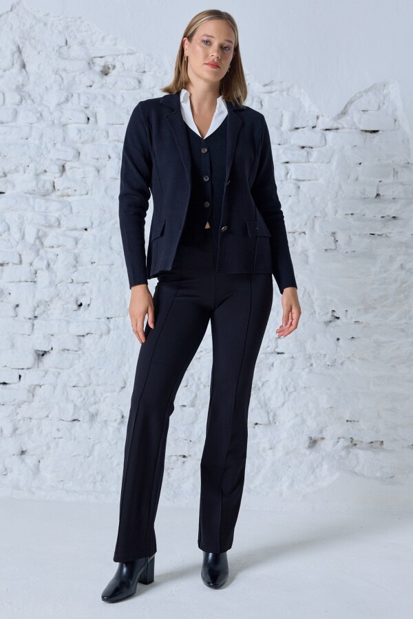 Cardigan Solapa NEGRO