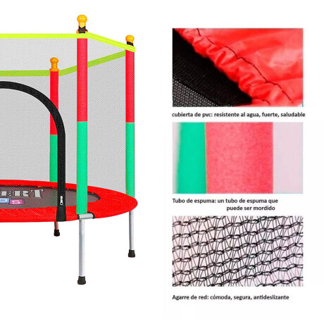 Cama Elástica Trampolín de 140cm C/Cobertor Y Red Cama Elástica Trampolín de 140cm C/Cobertor Y Red