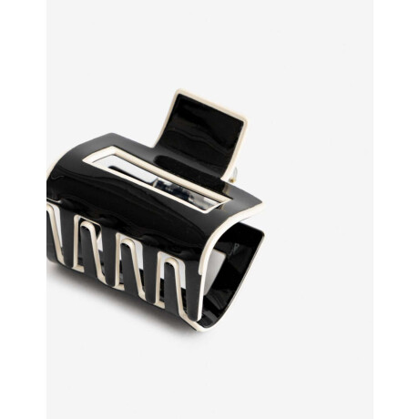 Broche Rectangular Bitono Combinacion Bicolor