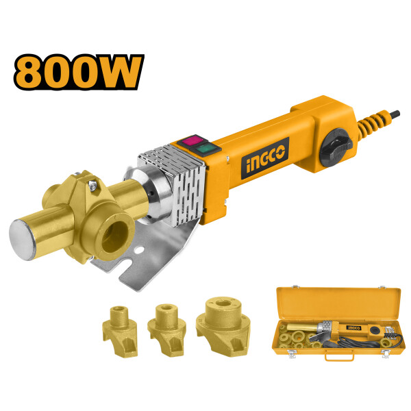 TERMOFUSORA INGCO 800W TERMOSTATO EN VALIJA CON 3 BOQUILLAS TERMOFUSORA INGCO 800W TERMOSTATO EN VALIJA CON 3 BOQUILLAS