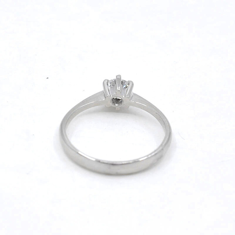 Anillo Solitario En Platino Y Brillante Anillo Solitario En Platino Y Brillante