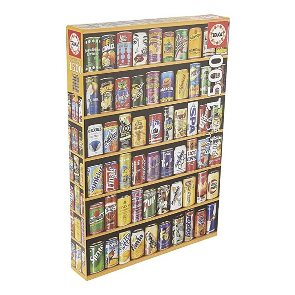 Puzzle Educa Rompecabeza Latas Varias 1500 Piezas Didactico Puzzle Educa Rompecabeza Latas Varias 1500 Piezas Didactico