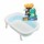 Set Baño Bebé con Bañera Plegable + Juego Dinosaurio de Agua Celeste