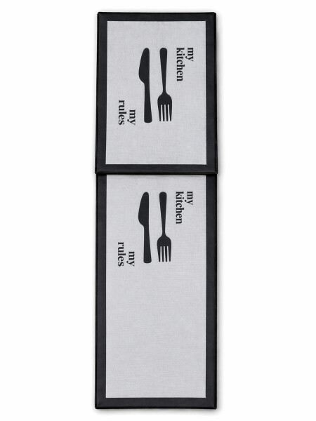 ALFOMBRA RAYAS SET X 2 GRIS (V)