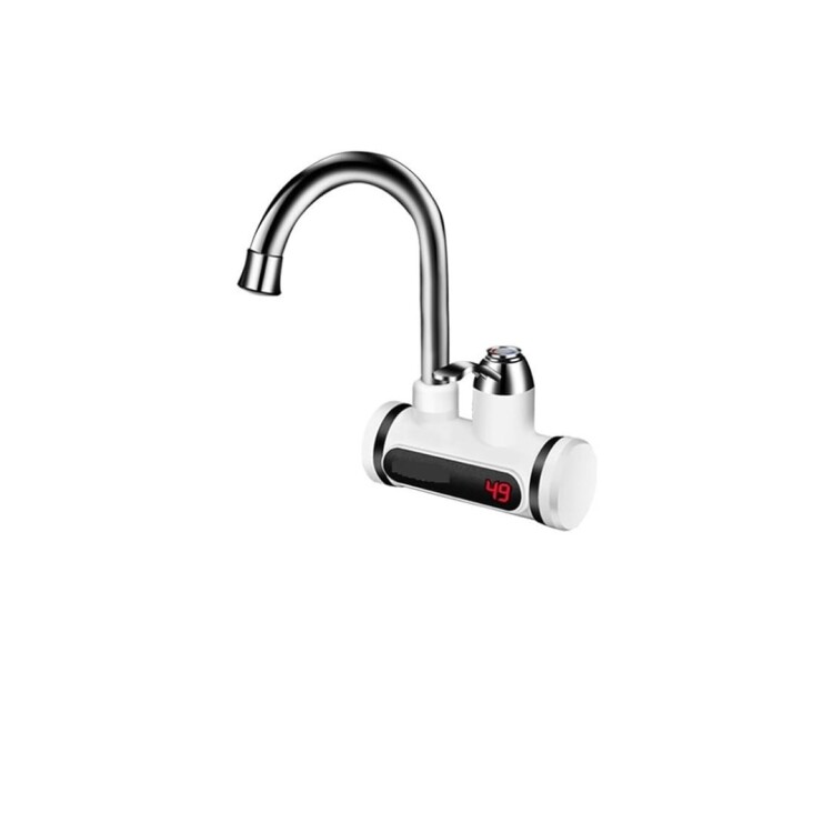 Grifo Calentador Eléctrico Para Cocina De Mesada Blanco