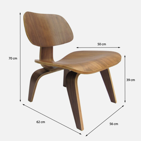 Butaca Eames Nogal
