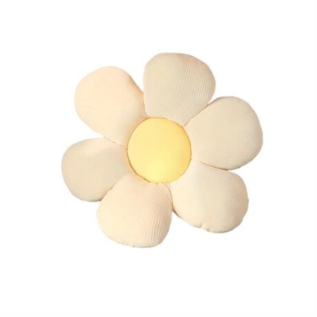 Almohadón flor 40 cm de diámetro Beige