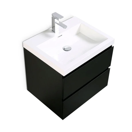 MUEBLE DE BAÑO NEGRO AQUALIA 60x48x50cm NEGRO