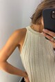 Vestido Ecos Crudo