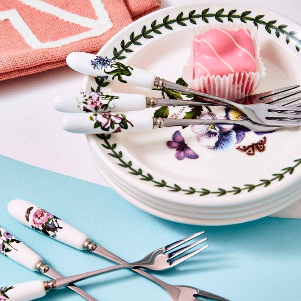 PORTMEIRION BOT GARDEN TENEDORES DE TORTA SET x 6 PORTMEIRION BOT GARDEN TENEDORES DE TORTA SET x 6
