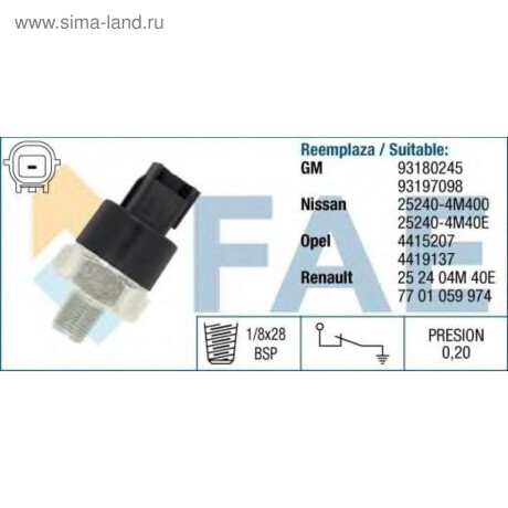 BULBO INTERRUPTOR GREAT WALL ACEITE FICHA ESPECIAL 1/8 VOLEEX C30 FAE BULBO INTERRUPTOR GREAT WALL ACEITE FICHA ESPECIAL 1/8 VOLEEX C30 FAE