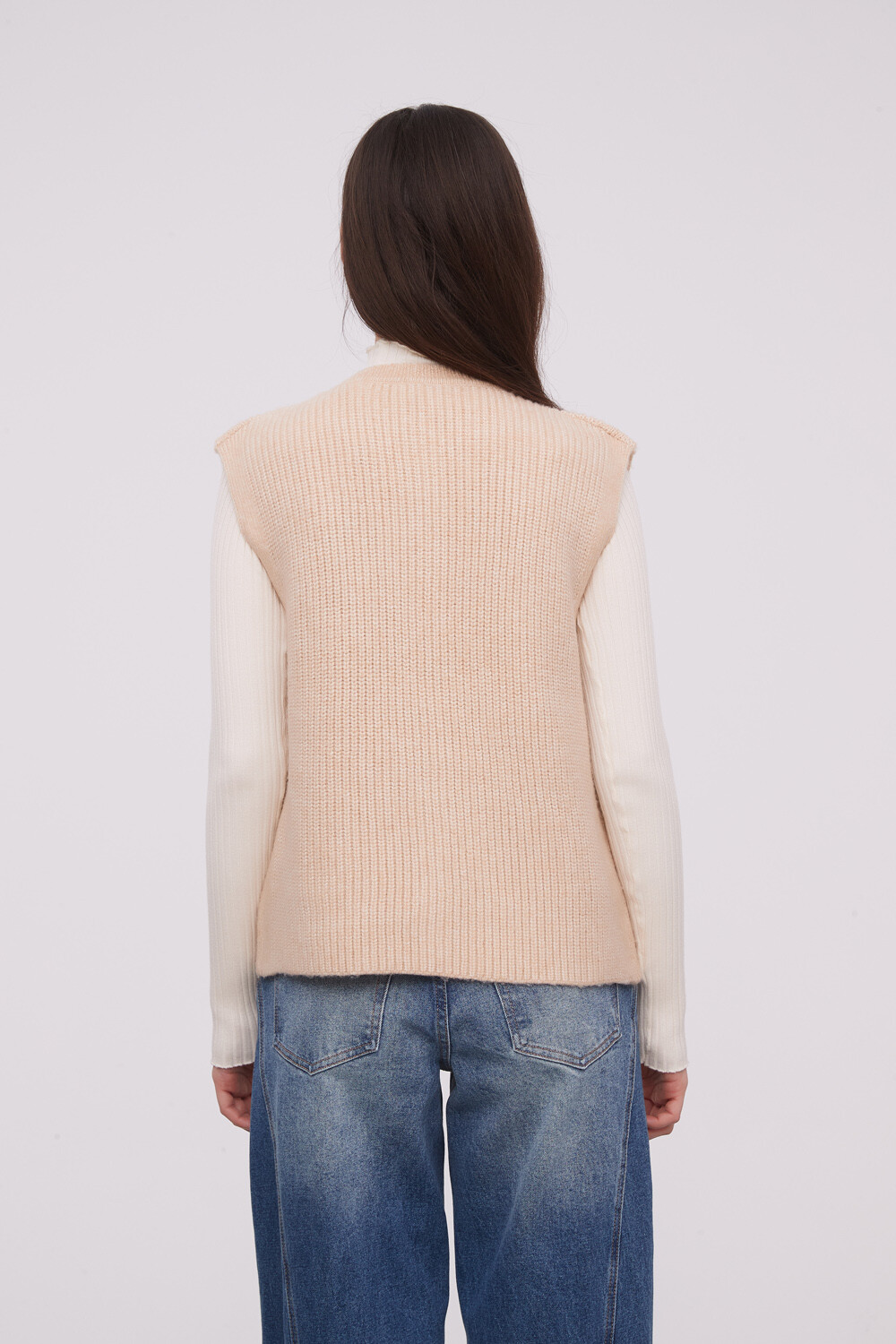 Chaleco Lundi Beige Melange