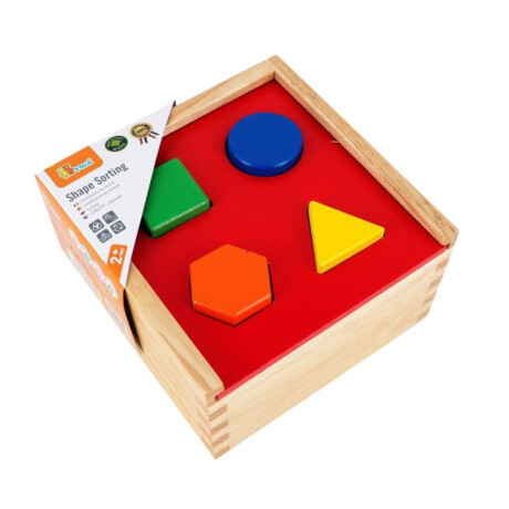 Cubo clasificador de formas de madera Viga Cubo clasificador de formas de madera Viga