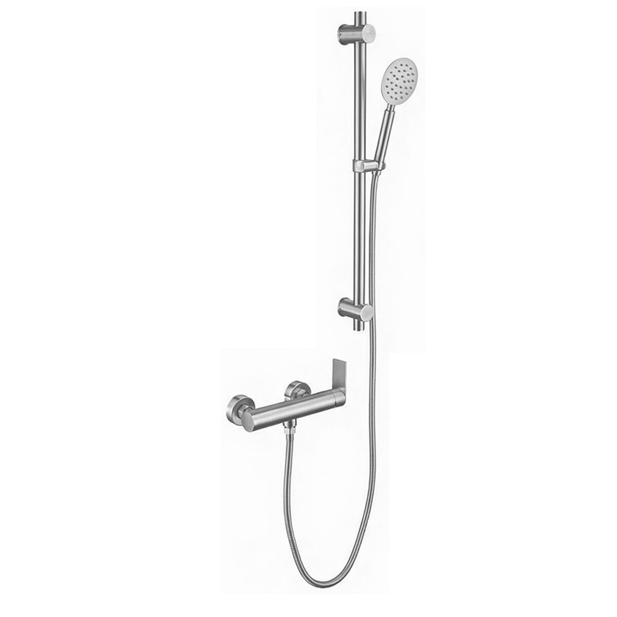 Griferia Ducha Exterior En Brushed Nickel - Serie Salemi 