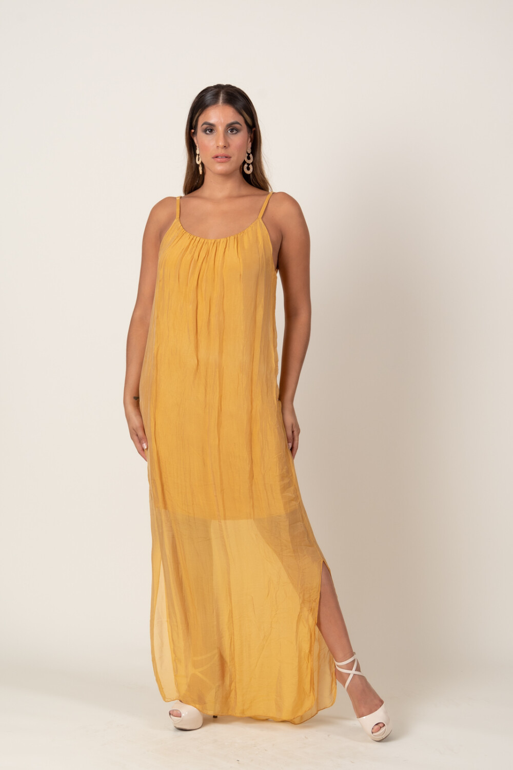 VESTIDO ALTEA Mostaza