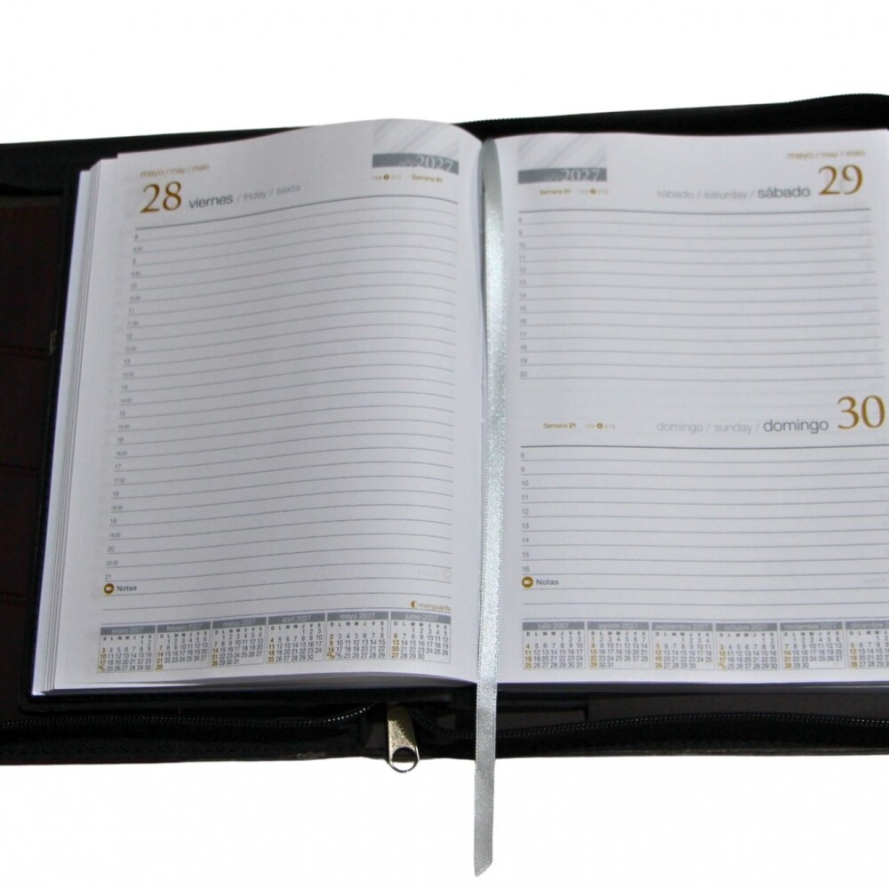 AGENDA REMEMBER MILLENIUM Zyp S 1917 DIA POR PAGINA TAPA MARRON