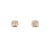 Caravanas Cuadrados de oro - Oro bajo - Zirconia - CA8108 conpiedra