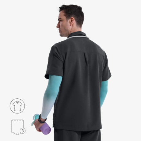 Casaca polo con cierre unisex Gris oscuro