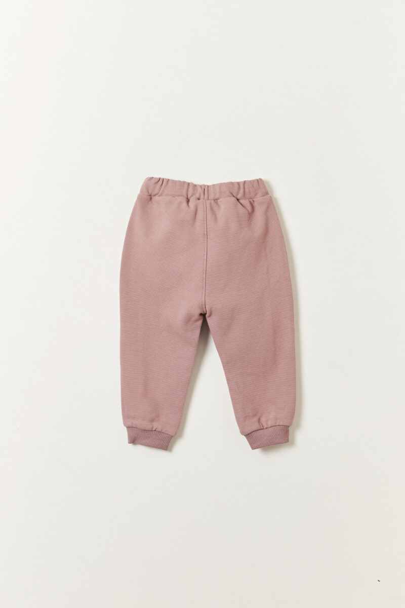 Pantalón deportivo con textura Marrón