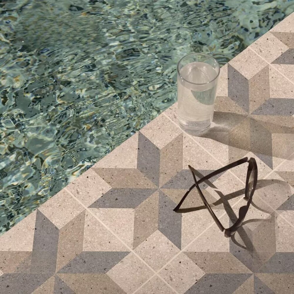 Cerámica Linea hidráulica 31x31 cm Antideslizante Mate Cerámica Linea Hidráulica 31x31 Cm Antideslizante Mate