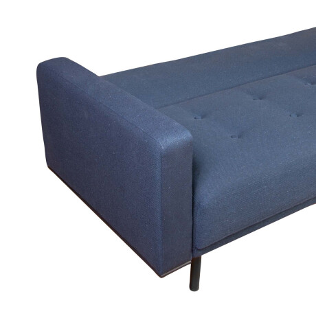 SOFÁ CAMA 2 CUERPOS TELA AZUL HUGO