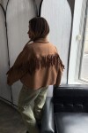 Campera Flecos Camel