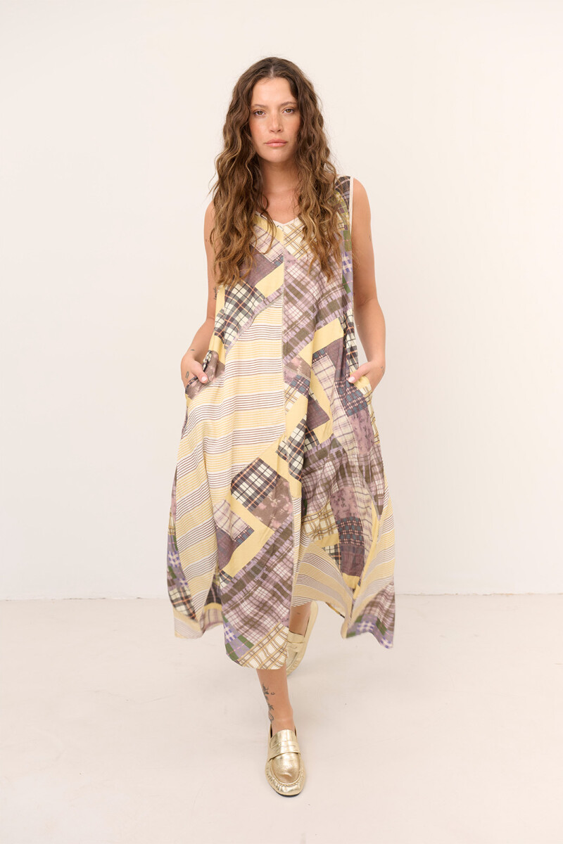 VESTIDO PATCH AMARILLO