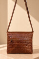 Bandolera teka Whisky croco