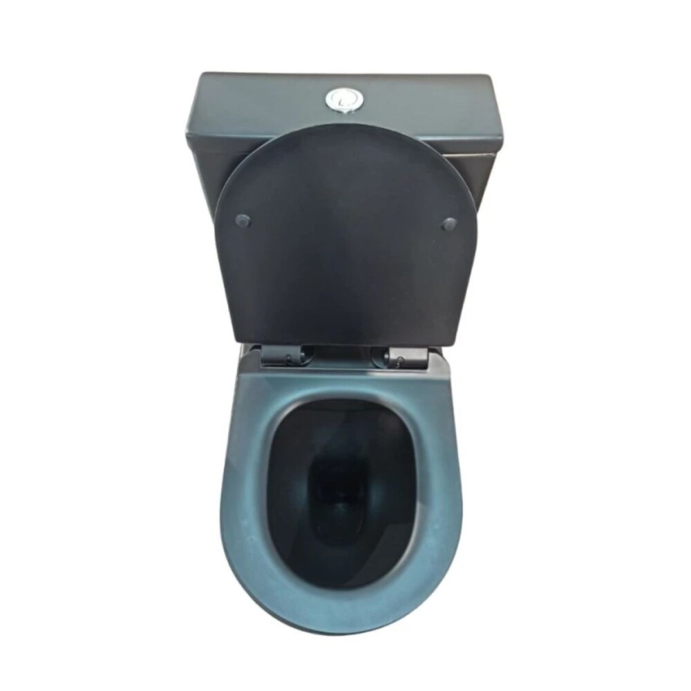 Inodoro largo con mochila VIP Negro Mate 70X36.50X83cm Inodoro Largo Con Mochila Vip Negro Mate 70x36.50x83cm