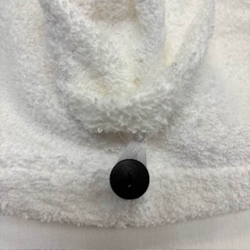 Gorro Turbante de Baño Toalla Seca Pelo Algodón botón negro