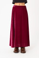FALDA LARGA EN VELVET Rosa